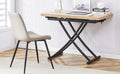 Modern Minimalist Multifunctional Lift Table With 0.8 Inch Mfc Tabletop And Black Metal Legs, Can Be Used As Dressing Table, Coffee Table, Dining Table, And Office Desk. Lt 10055 Black Iron