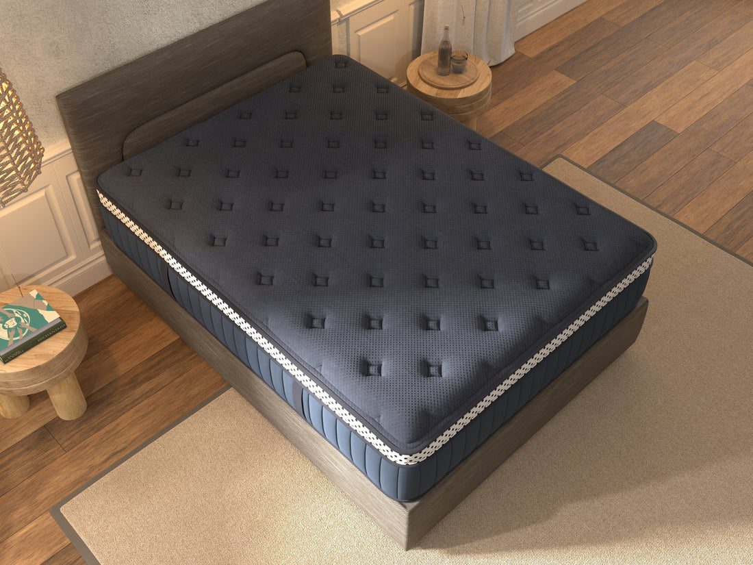 Wink Blue 15" Box Top Cal King Mattress Blue Memory Foam And Polyurethane Foam Fabric California King