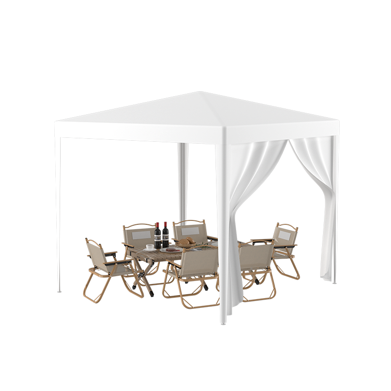 10'X10' Party Tent Outdoor Heavy Duty Gazebo Wedding Canopy 4 Removable Walls White Polypropylene