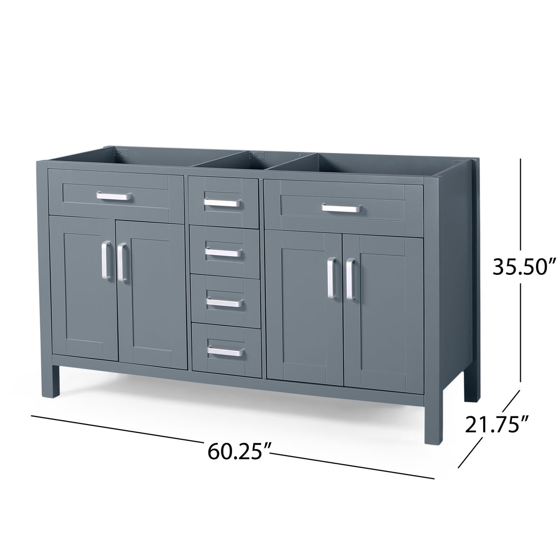 60'' Cabinet - Grey Plywood
