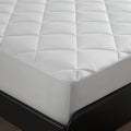 Overfilled Deep Pocket Mattress Pad White King White Nylon King