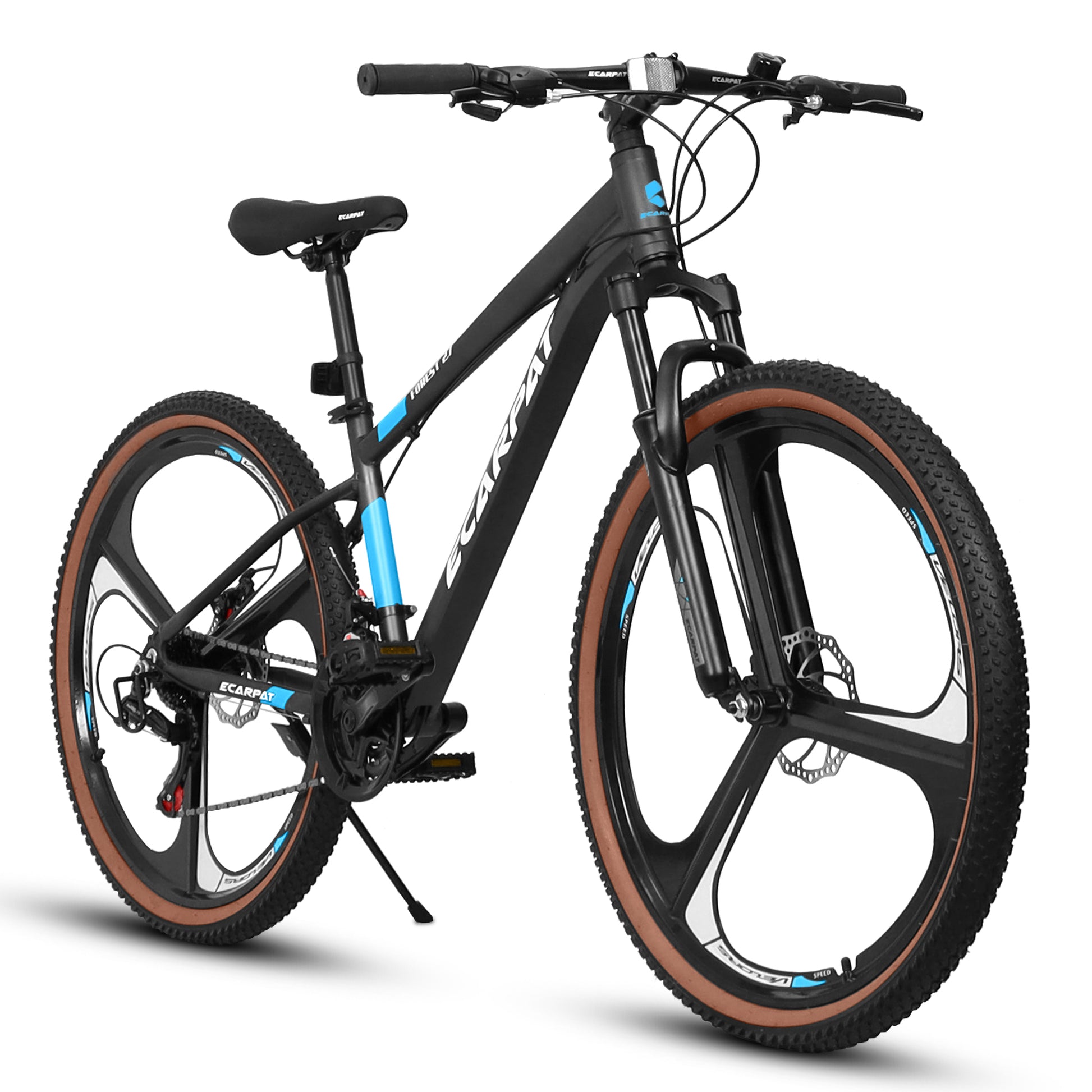 A27302M 27 Inch Wheel Mountain Bike, 21 Speed Disc Brake Trigger Transmission, Aluminum Frame Unisex Mountain Bike Black,Blue Aluminium