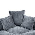 Coolmore Lazy Sofa Durable Comfort Lounger High Back Bean Bag Chair Couch With Three Pillows For Adults And Kids, Indoor & Outdoor, Single Gaming Sofa Chair For Bedroom,Office Gray Chenille Gray Foam Chenille 1 Seat