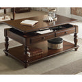 Walnut Coffee Table With Lift Top Walnut Primary Living Space Traditional Drawers Rectangular Wood