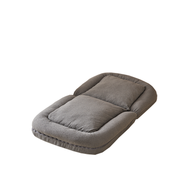 Triple Fold Down Sofa Bed,Gy Grey Metal Cotton Metal