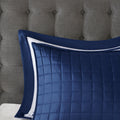 8 Piece Comforter And Quilt Set Collection Navy King Cal King King Navy Polyester