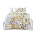 Comforter Set With Bed Sheets Yellow Full Multicolor Polyester
