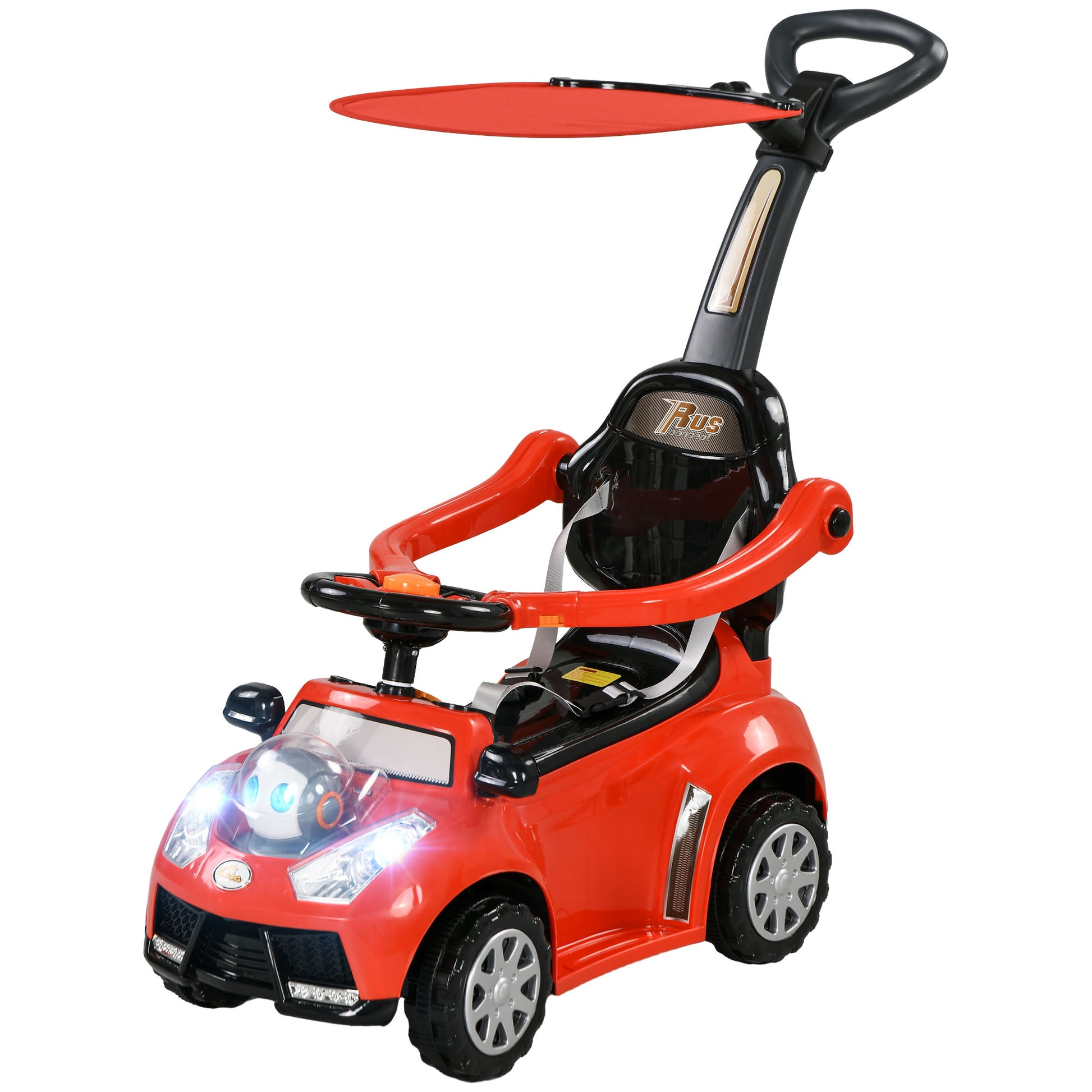 Qaba Push Car For Kids Years, In Ride On Sliding Car, Foot To