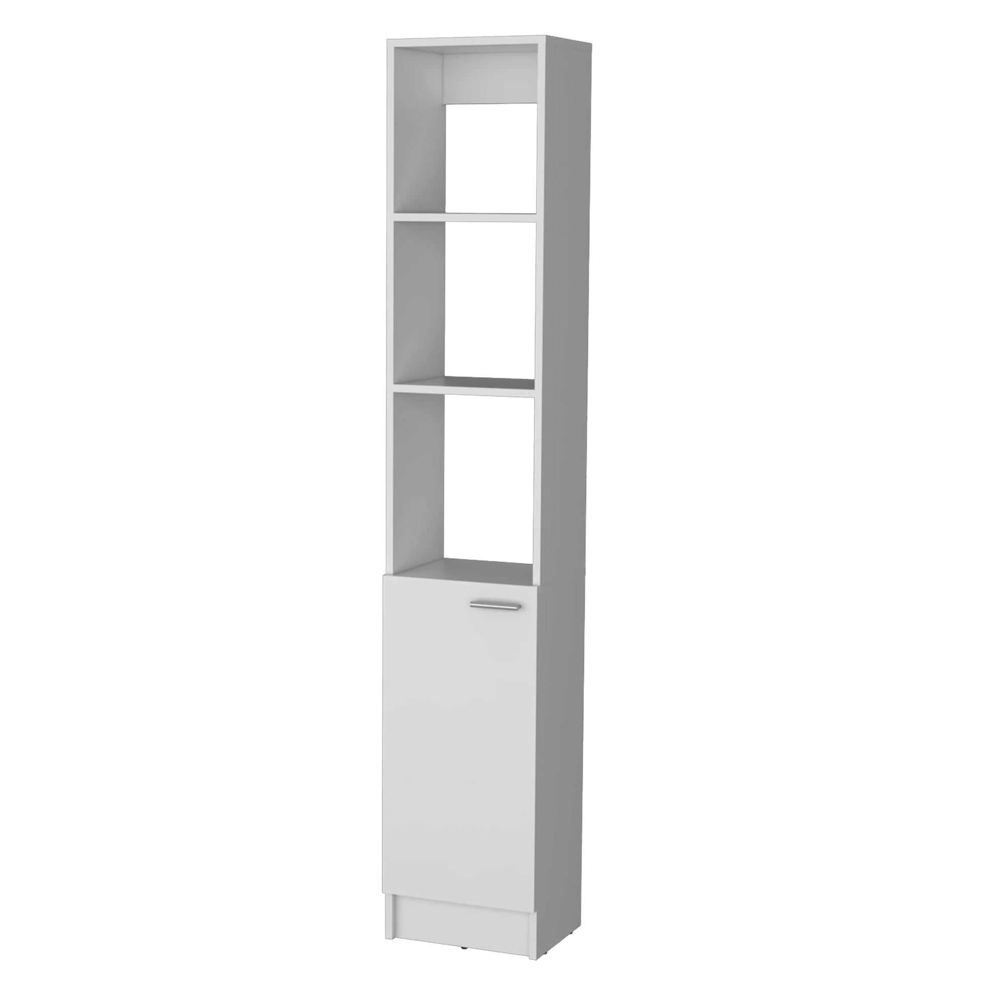 White Linen Cabinet With 1 Door White 5 1 Bathroom Wood