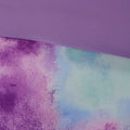 Watercolor Tie Dye Printed Comforter Set With Throw Pillow King Multicolor Polyester