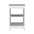 Side Table Rossville, Living Room, White White Particle Board Engineered Wood
