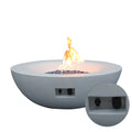 42 Inch Outdoor Concrete Propane Gas Fire Pit Bowl In Antique White Color Antique White Garden & Outdoor American Design,Contemporary,Luxury,Modern Fiberglass Concrete