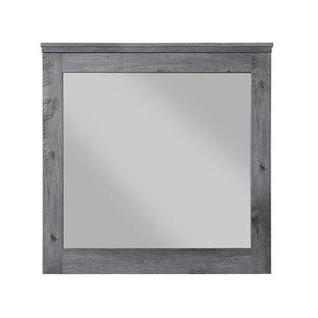 Vidalia Rustic Gray Oak Finish Mirror Gray,Oak Synthetic Wood