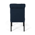 Broxton Tuft Dining Rolltop Kd Mp2 Set Of 2 Navy Blue Fabric