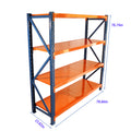 Garage Shelves Heavy Duty 4400 Lbs Garage Storage 4 Levels, Adjustable Metal Shelving Units And Storage, Industrial Shelves Utility Shelves For Commercial Store Tools Gym Blue Abs Steel Q235 Wood Pvc