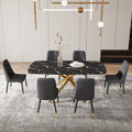 Large Modern Minimalist Rectangular Dining Table With 0.39 