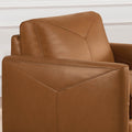 Yorkdale Leather Chair Cognac Down Filling Genuine Leather