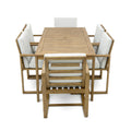 Patio Dining Set Outdoor Dining Table and Chair Set yes-light teak-weather resistant frame-water