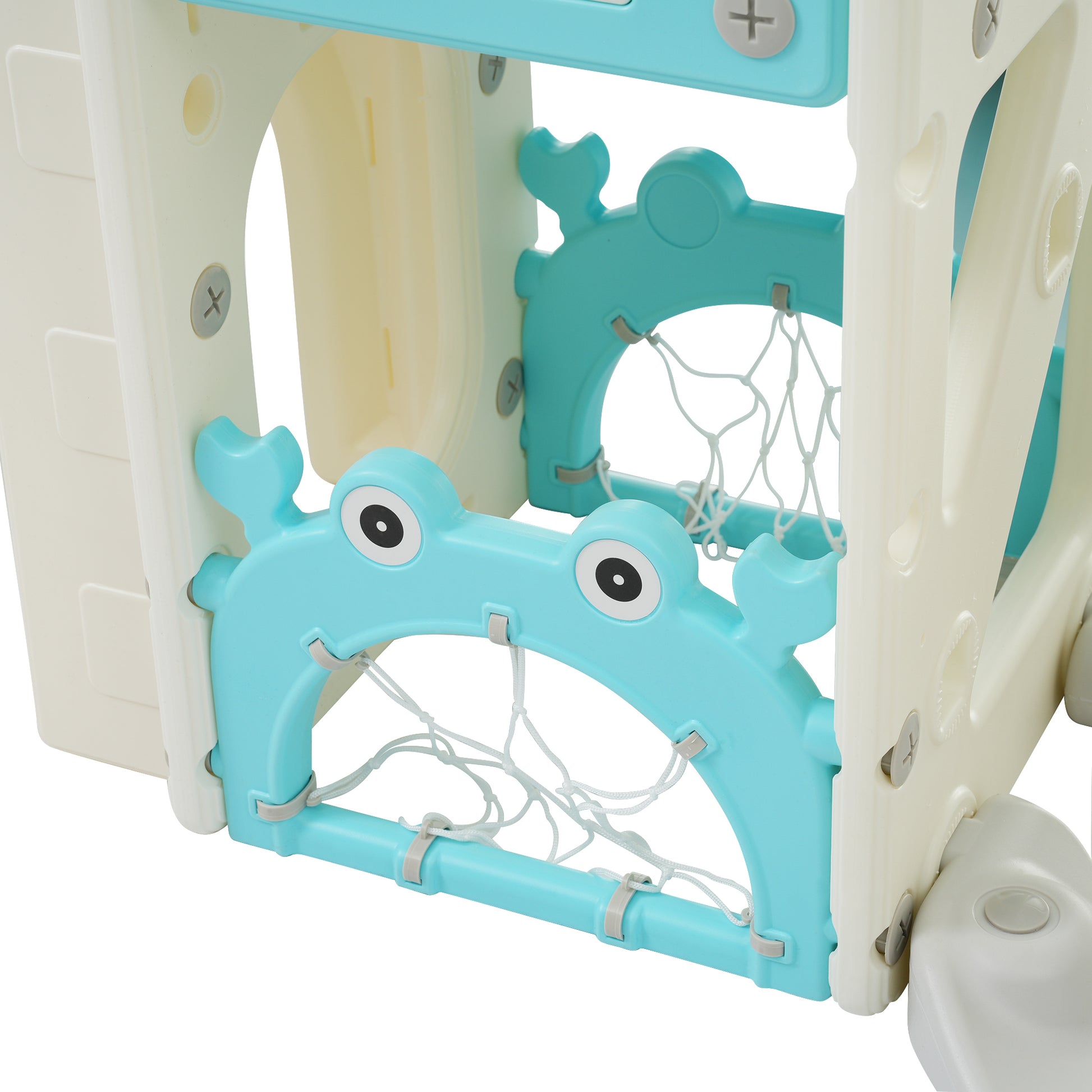 Toddler Slide And Swing Set 10 In 1, Kids Slide For Toddler Age 1 3 With Basketball Hoop, Kids Slide Playset Structure,Arch Tunnel And Telescope, Toy Storage Organizer For Toddlers Blue 50 99 Lbs Cute 1 To 2 Years Hdpe Indoor & Outdoor Use