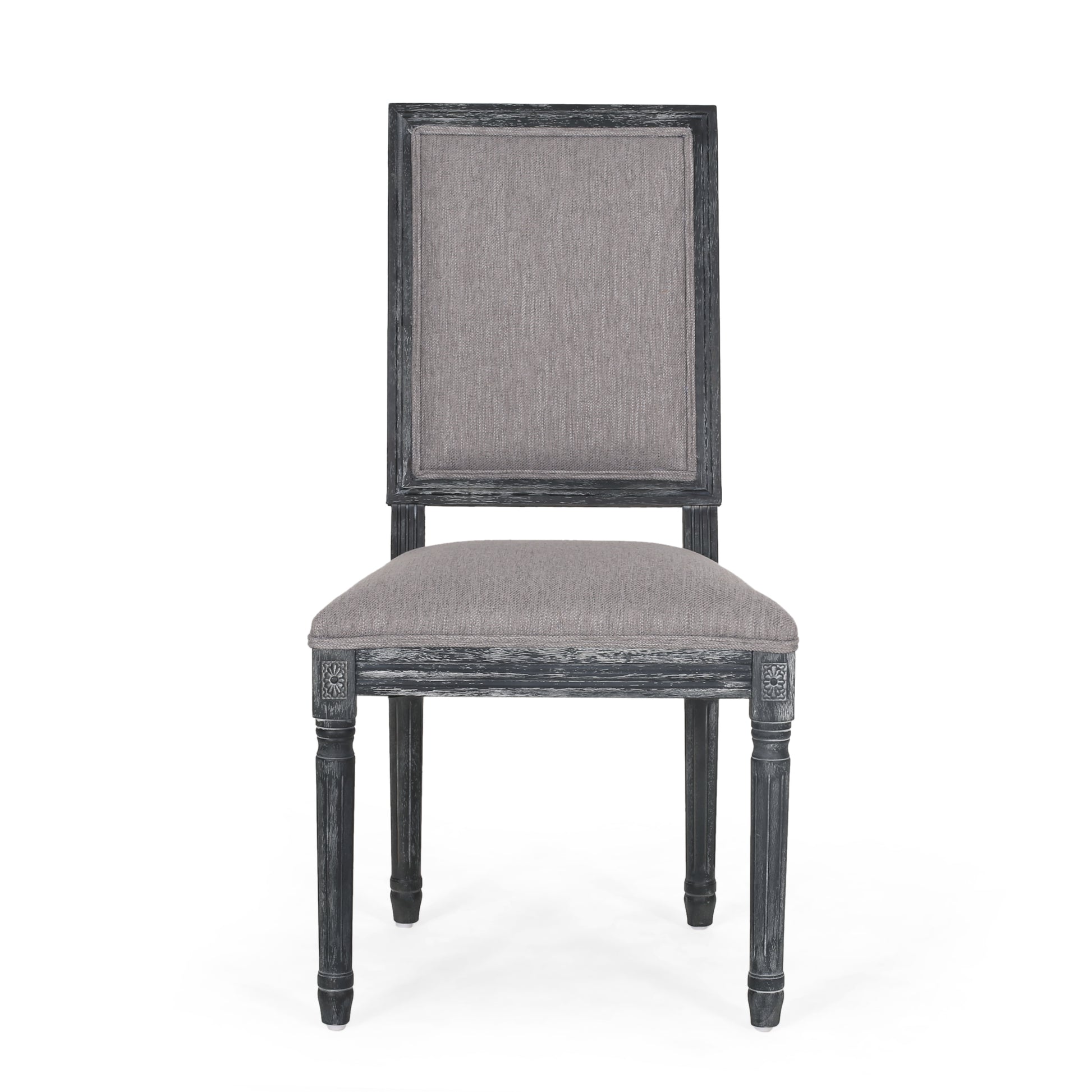 Dining Chair Grey Fabric