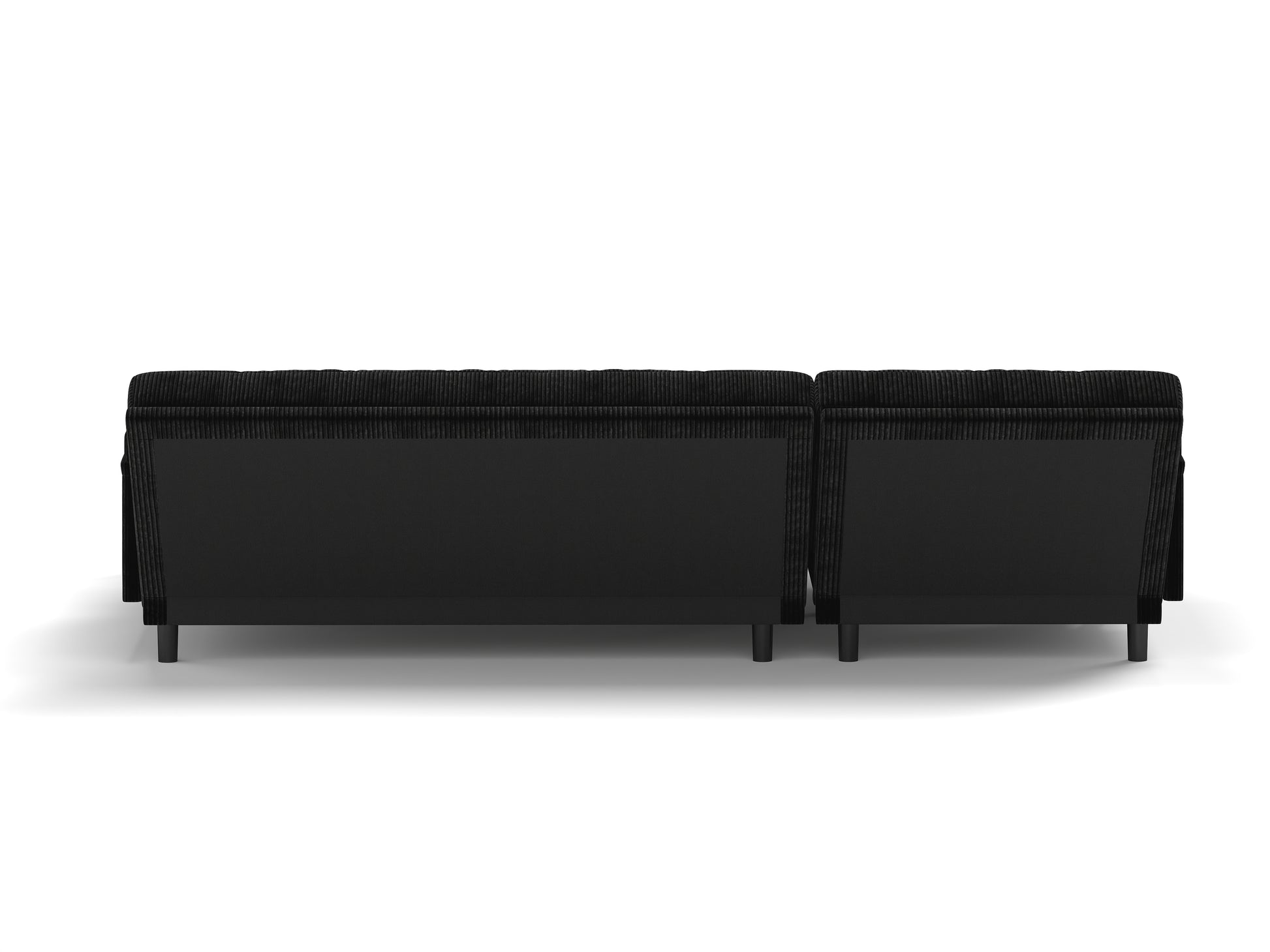 Black Corduroy Sectional Sofa: Convertible 3 Seaters Sofa, L Shaped Sofa, And Bed Black Velvet Metal Primary Living Space Medium Soft Loose Back Pillow Top Arms Foam Fabric Metal 3 Seat