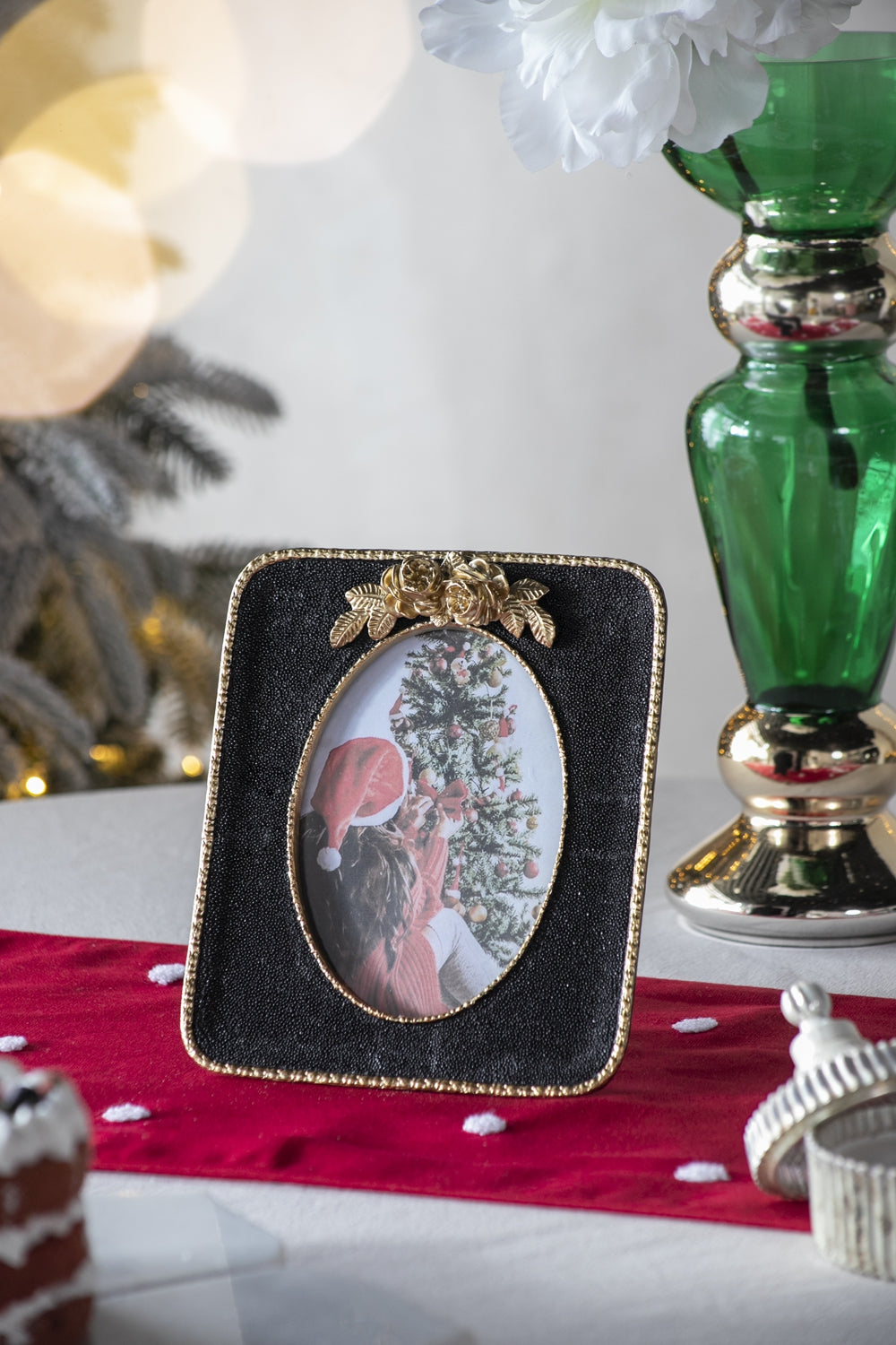 8X1X9" Vintage Photo Frame, Black&Gold Gold Black Luxury,Retro,Vintage Polyresin