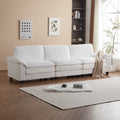 Modular Sectional Sofa With Movable Ottoman,L Shaped Corduroy Fabric Couch With High Supportive & Soft Sponges And Removable Ottoman, Sleeper Comfy Upholstered Furniture For Living Room Beige Beige