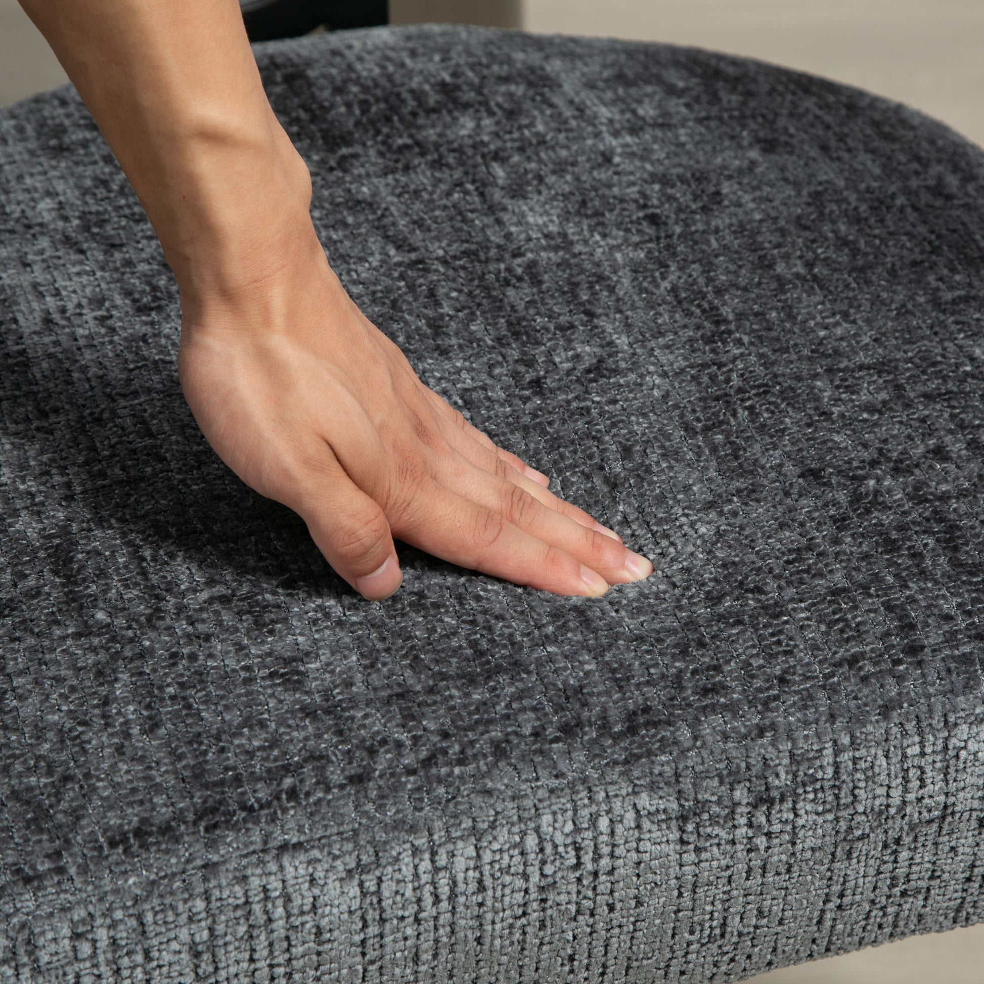 Coolmore Modern Loveseat 2 Seater Sofa Chenille Fabric Couch With Arms And Metal Legs For Living Room, Home Office, Studio Gray Chenille Gray Primary Living Space Soft Foam Chenille