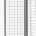 Homcom 4 Panel Room Divider, 4.7 Ft Tall Wood Indoor Portable Folding Privacy Screens, Partition Wall Divider For Home Office, Distressed Gray Gray Wood