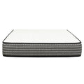 Premium 12 In. Pocket Coil Hybrid Mattress, Queen, Plush Gel Memory Foam Mattress, White Gray Grey White Bedroom Contemporary,Modern Memory Foam Polyester Queen