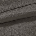 Reversible Bedspread Set Dark Grey Queen Dark Grey Cotton