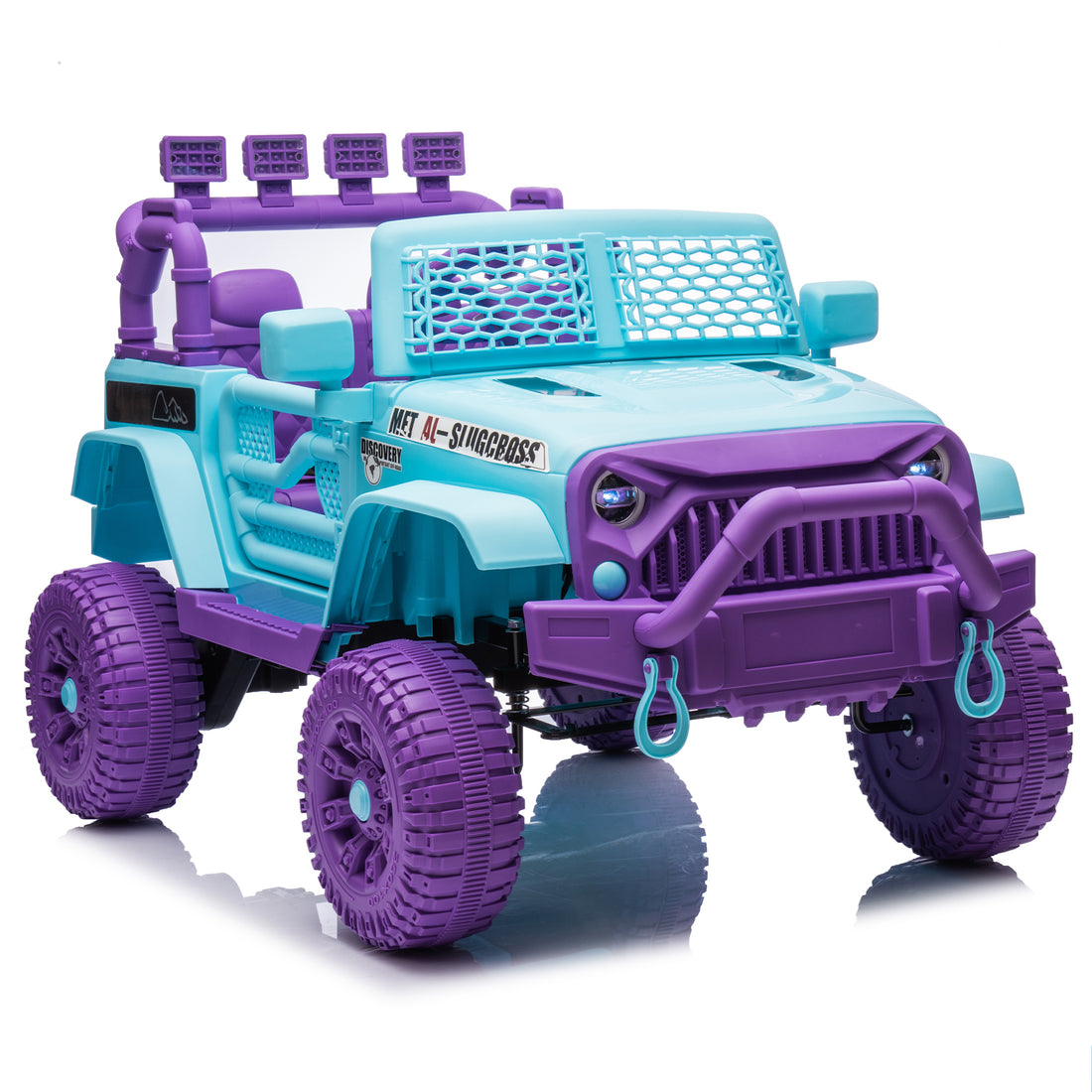 24V Kids Ride On Car W Parents Remote Control,400W Motor,Four Wheel Suspension,Adjustable Speed,Usb,Mp3,Music,Bluetooth,Large Display Screen,Power Display,Portable Handle,Safety Belt For Kids Aged 3 . Purple 50 99 Lbs Polypropylene