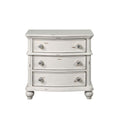 Antique White 3 Drawer Nightstand Antique White 3 Drawers Bedroom Rectangle Felt Lined Drawers Antique Wood