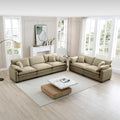 Family Sofa Set Deep Seat Sofa, Warm Sofa For Home Cinema And Living Room, One 2 Seater Sofa And One 3 Seater Sofa,Tan Corduroy Tan Corduroy 5 Seat