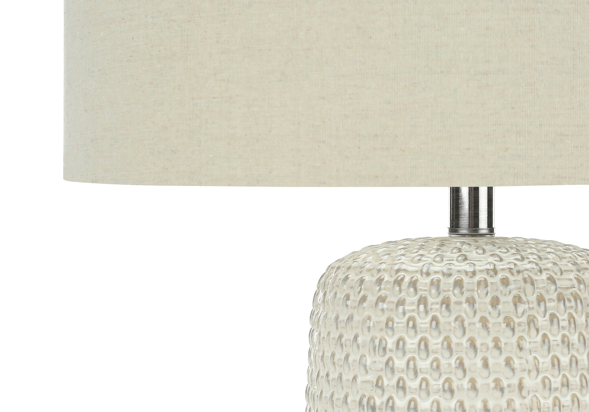 Lighting, 31"H, Table Lamp, Cream Ceramic, Beige Shade, Contemporary Cream Ceramic