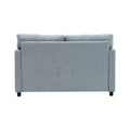 United Modern Chenille Fabric Loveseat, 2 Seat Upholstered Loveseat Sofa Modern Couch Teal Blue Chenille 2 Seat