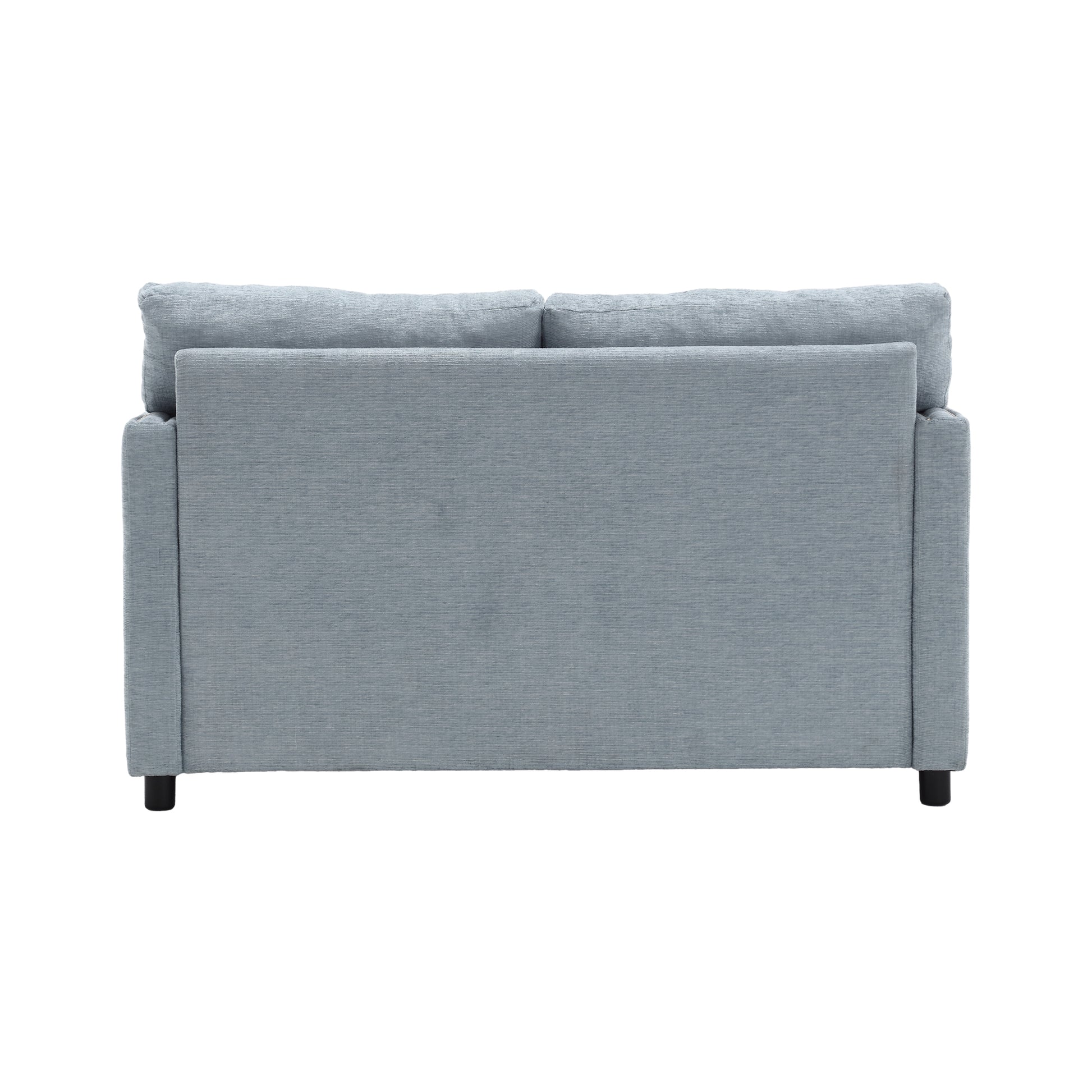 United Modern Chenille Fabric Loveseat, 2 Seat Upholstered Loveseat Sofa Modern Couch Teal Blue Chenille 2 Seat