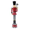 Classic Iron Nutcracker For Holiday Decor Red Iron