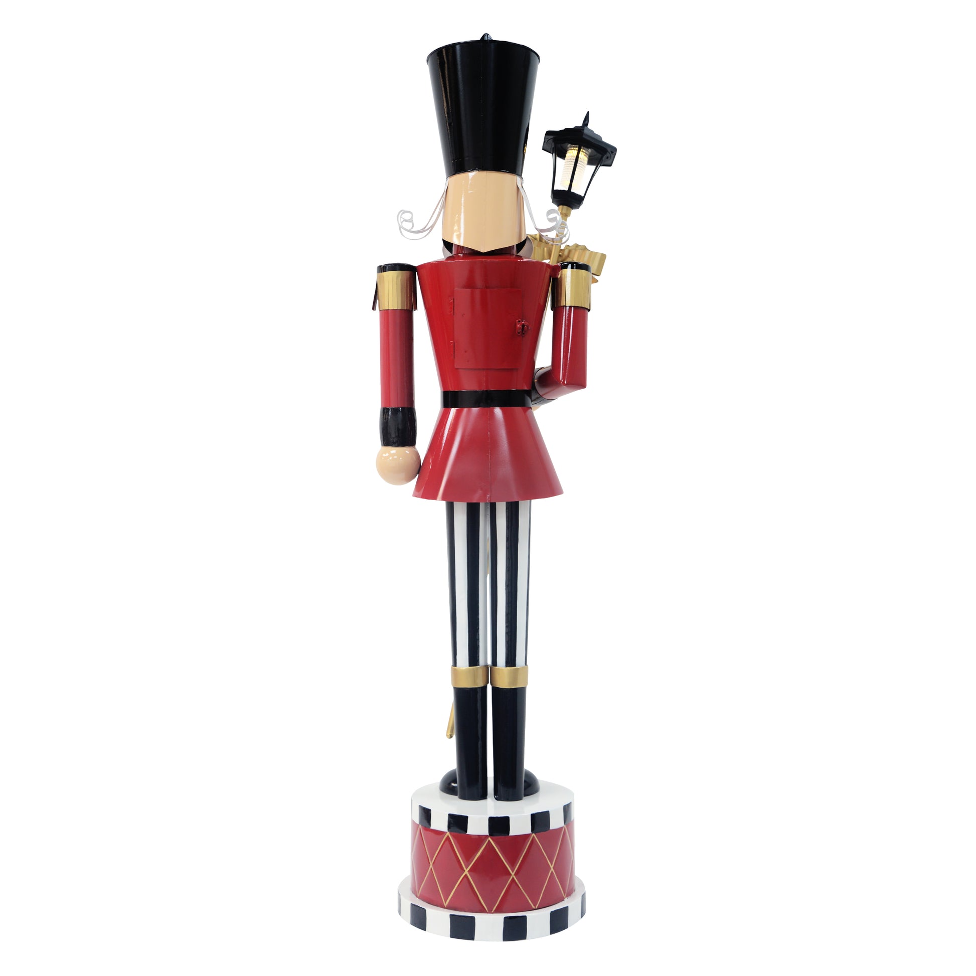 Classic Iron Nutcracker For Holiday Decor Red Iron