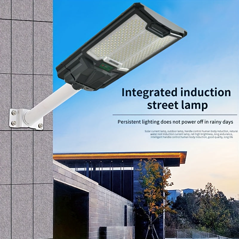 Solar Street Lights Outdoor, Parking Lot Lights With 109Pcs Led Beadsip65 Waterproof Solar Flood Lights, Dusk To Dawn Solar Lights For Garden, Street Side Road,Courtyard Villa,City Square Black White Modern,Sporty,Vintage Metal