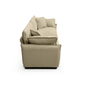 Luxurious And Sophisticated Sofa Set With Soft Cushions And Pillows, Sofa Set For Living Rooms And Clubs As Well As Home Theaters, Consisting Of Two Single Sofas And A 2 Seaters Sofas In Tan Corduroy Tan Corduroy 4 Seat