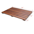 Teak Wood Bathroom Anti Slip Mat Teak Solid Wood