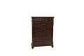 Antique Cherry Antique Walnut Wooden 1Pc Chest Of Drawers Storage Bedroom Furniture Unique Design Walnut Bedroom American Traditional,Traditional,Vintage Particle Board Mdf