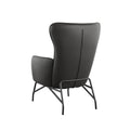 Graham Black Accent Chair Black Foam Engineered Wood