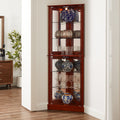 Corner Curio Dispaly Cabinet With Lights,