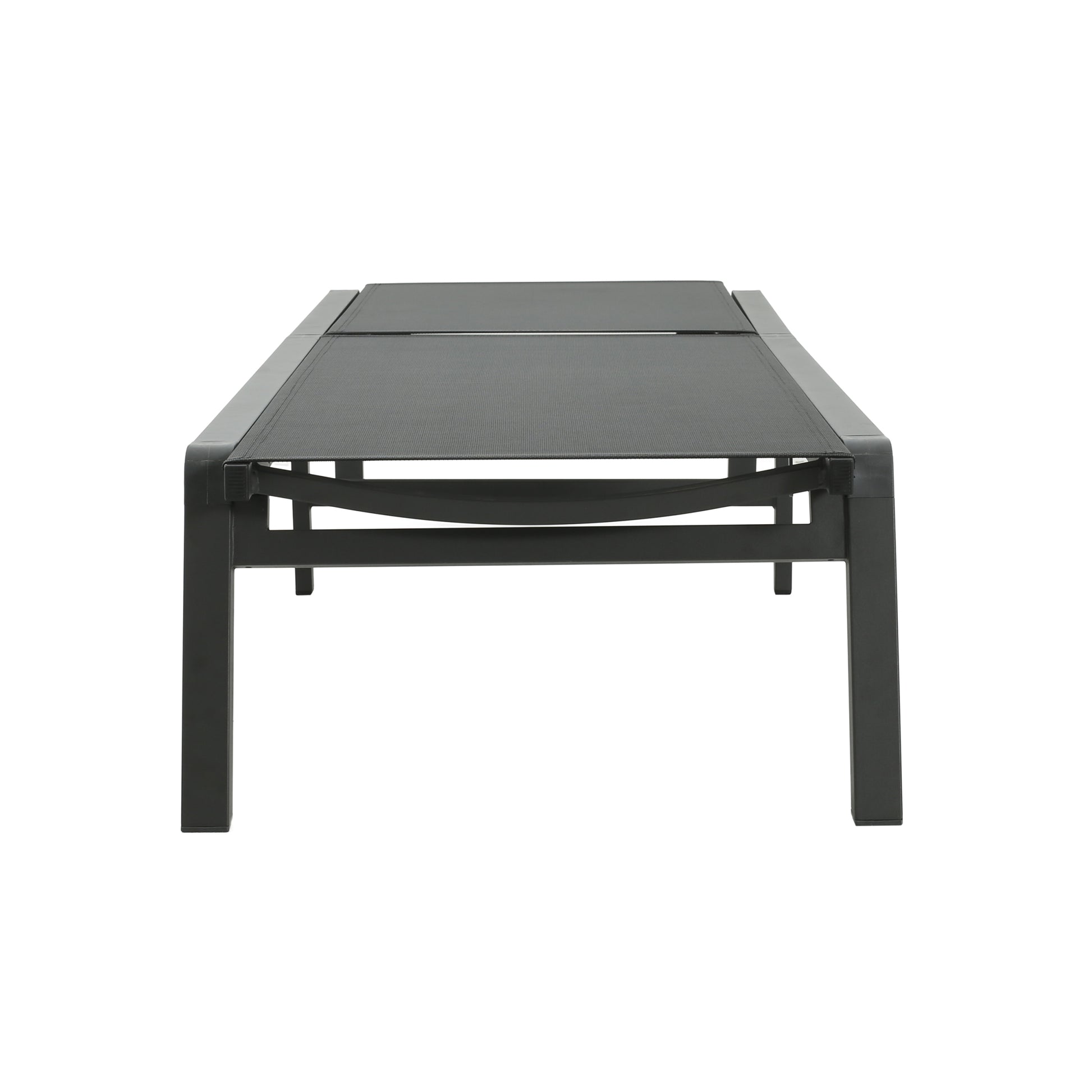 Cape Coral Kd Chaise Lounge Blk Mp2 Set Of 2 Black Gray Mesh