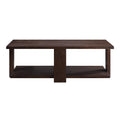 Walnut Coffee Table With Straight Leg Walnut Primary Living Space Poplar Rectangular Shelves Coffee & End Tables Rectangular Wood Sled