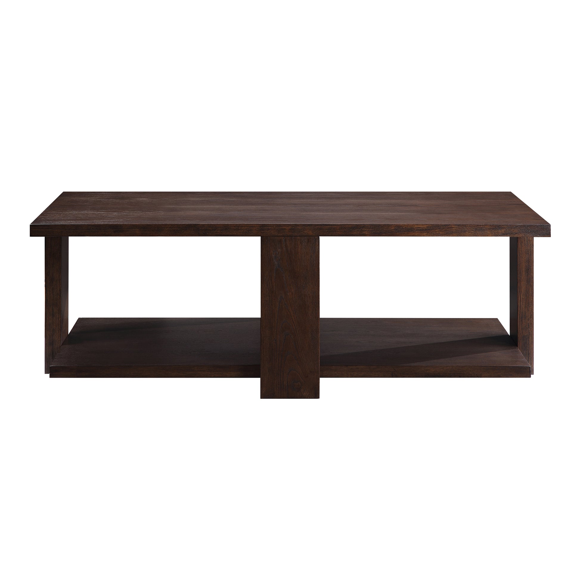 Walnut Coffee Table With Straight Leg Walnut Primary Living Space Poplar Rectangular Shelves Coffee & End Tables Rectangular Wood Sled