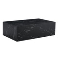 Enhance Your Living Space With This Modern Mdf Coffee Table Featuring A Sleek Black Texture Pattern. Measuring 39.3X23.6X11.8 Inches, It Boasts A Stylish And Durable Design. Black Mdf