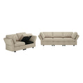 Living Room Sofa Set With 3 Seat Couch And 2 Seat Loveseat, Hidden Storage Under Seat, Soft Back Cushions And Arm Cushionsadjustable Arms And Backs Beige Beige Polyester 5 Seat